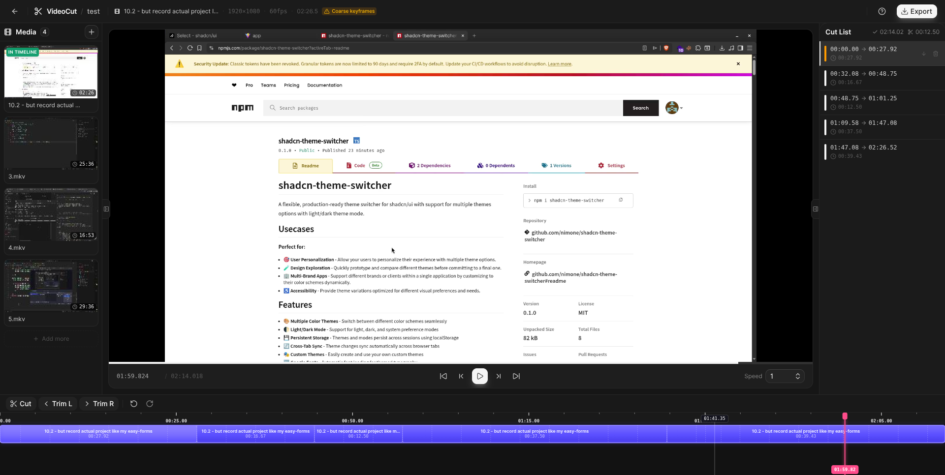 Browser-Based Video Editor thumbnail